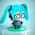 17.png Cute Chibi Hatsune Miku - Vocaloid Anime Figure - for 3D Printing