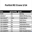Partlist.png 1/14 RC mobile Crane
