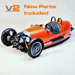 Ve New Parts Included Morgan 3 Wheeler - 1/24 Scale Kit