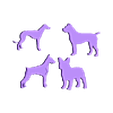 set siluetas perro 1.stl Dog silhouette pack