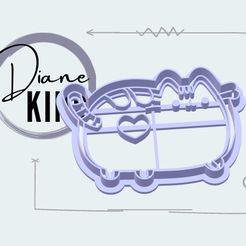 pusheen-1.png STL file valentine's day, valentin, my valentine・Model to download and 3D print, DianeKING