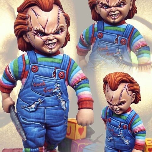 🔪 Chucky with Knife printable 3d model・ STL File for 3D printing・Cults