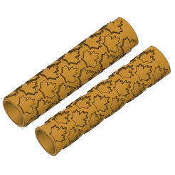 mapleleafrollers.png Fichier STL Rouleaux de texture en forme de feuille d'érable・Design pour impression 3D à télécharger