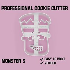 sablona.jpg STL-Datei Monster 5 Ausstecher・Design für 3D-Drucker zum herunterladen