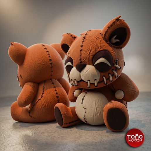 Creepy plushie Bear - Osito de susto