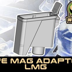 hd MAG ADAPTER LMG Файл STL UNW DYE tactical / PE CF20 mag adapter LMG version・3D-печать дизайна для загрузки, UntangleART