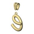 E-lower-case-wire-3d-letter-pendant-charm-08.jpg E Buchstabe Initiale 3d Kleinbuchstaben Draht Anhänger Charme Bügel 3D-Druck Modell