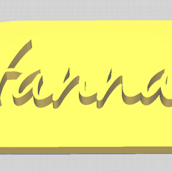 Hannah-Keyring.png STL-Datei Hannah Schlüsselring・3D-druckbares Modell zum Herunterladen