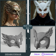 Raven-Mask-and-Owl-Mask-Set.png Raven Maske und Eule Maske Set - High Detail Cosplay 3D Modelle