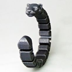 DSC02002.JPG Datei STL panther bracelet・Modell für 3D-Druck zum herunterladen