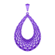 stl.stl filigree flower pendent 3d printable model