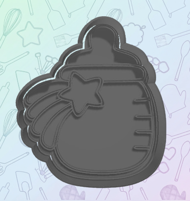 Groovy Baby Bottle Cookie Cutter
