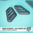 6.jpg Hood scoops / Air vents pack for 1:24 scale model cars