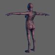 11.jpg Animated Zombie woman-Rigged 3d game character Low-poly 3D model
