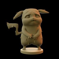 render-01.jpg STL file Pikachu sad (pokémon)・3D printable model to download