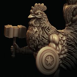 111.jpg Fichier STL Les Avengers se rassemblent ! Mème Edition Poulet・Design pour impression 3D à télécharger