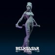 16.jpg Girl Assassin with Katana in dynamic pose - two versions 3D print model