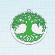 tree-of-life-model-5-1.png Tree of Life pendant, printable SacredTree decoration, spiritual wall art decor, tag, keychain, fridge magnet
