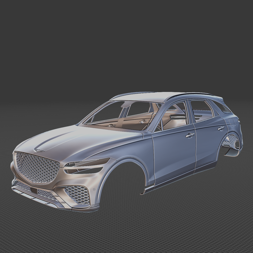 Genesis GV70 Sport 2022 Body 3D Model