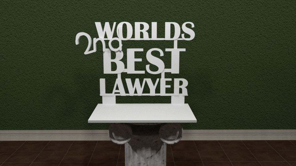 Download free stl file worlds 2nd best lawyer better call saul 3d
