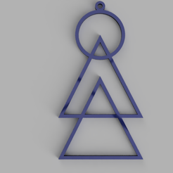 geo 1.png Datei STL Geometric keychain, necklace herunterladen • Design für 3D-Drucker, PrinDings