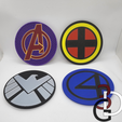 Marvel-2-watermark.png Marvel themed magnets/coasters (set 2)