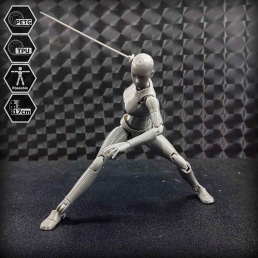 🤖 1/10 Scale TPU Joint Action Figure E.V.A 02・Free STL File for 3D ...