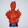 human-torch.jpg STL FANTASTIC FOUR BUST COLLECTION 3D PRINT