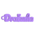 NameTag - Draženka.stl Porte-clés fantaisie - Draženka