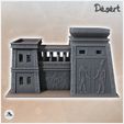 4.jpg Egyptian Building with Central Access and Flat Roofs (4) - Canyon Sandy Landscape 28mm 15mm RPG DND Nomad Desertland African