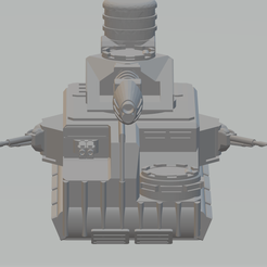 1.png Free 3D file FHW: GBJ hover tank v1.1 heat cannon, Lazer cannon sponsions・3D print design to download