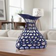 75.jpg The Mesh Triangular Vase STL