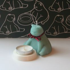 IMG_1008.JPG Cat Candle Mold
