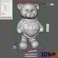 TeddyBearEinscan.JPG Teddy Bear Figurine ''I Love You'' 3D Scan