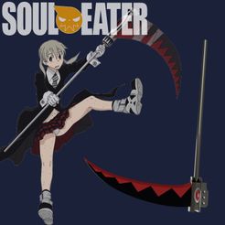 413412.jpg 3D file Soul Eater Cosplay Scythe・3D print object to download