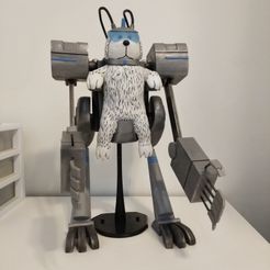 Front.jpg Snowball 'Snuffles' Robot - Articulating 'Rick and Morty'