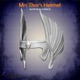 5.jpg Mrs Thor Helmet From Marvel comics - Fan Art 3D print model