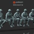terter.jpg modèle d'impression 3D de l'équipage d'un char d'assaut de soldats américains