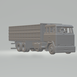 0,1.png STL-Datei scania 111 lk flachbett getreide・Modell zum Herunterladen und 3D-Drucken