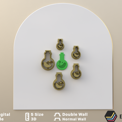 POLYMER CLAY CUTTERS/EULITEC.COM/CC/COPYRIGHTED LICENSE 3D model