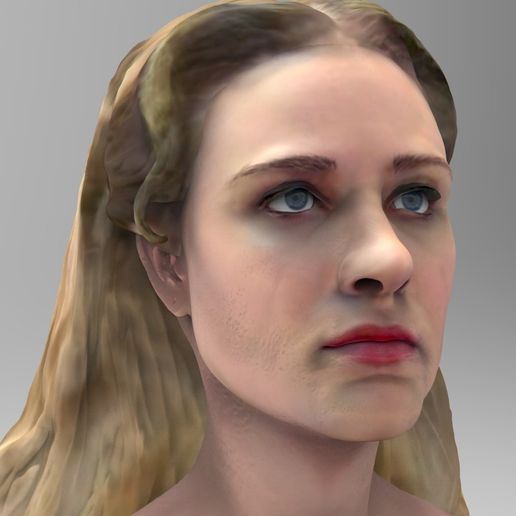DoloresKeyShot.13.jpg 西部世界》中的 Dolores Abernathy 埃文-蕾切尔-伍德半身像