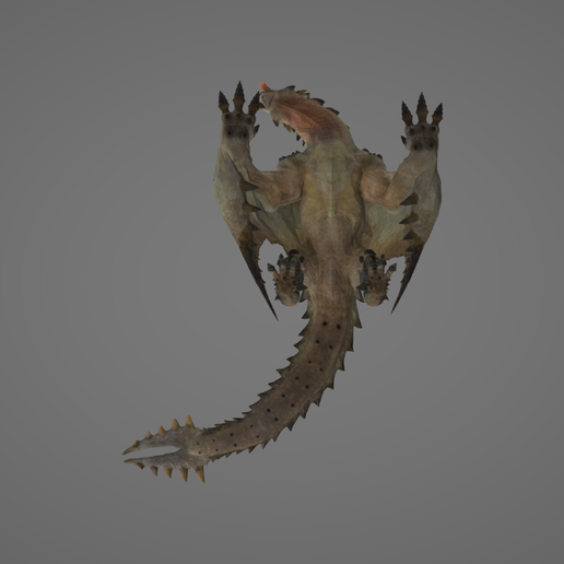 👹 MONSTER HUNTER BARIOTH・ STL File for 3D printing・Cults