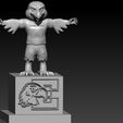 jhjhgjgh.jpg Eastern Michigan Eagles football team mascot statue - 3D Print