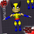01333.png Wolverine Multicolor Flexi Print-In-Place + figura e porta-chaves