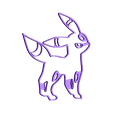 noctali piece1.stl Fichier STL gratuit Pokemon go Cookies cutter・Plan pour impression 3D à télécharger
