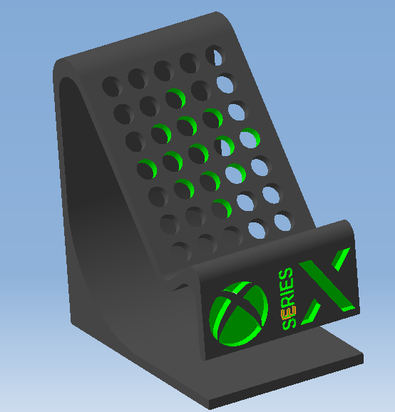2.png Descargar archivo STL Soporte para XBOX SERIES X - Soporte para el mando de XBOX SERIES X • Objeto imprimible en 3D, DRE-3D-FREPS-DESIGN