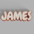 James.jpg ILLUMINATED SIGN WITH JAMES' NAME