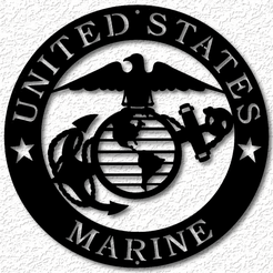 project_20230530_0227530-01.png United States Marine wall art US marine corps wall decor 2d art