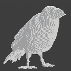 1.png PIXEL Raven ART 3D MODEL FOR PRINT