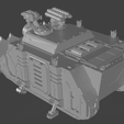 Render_BL.png Chaos Vindicator siege tank truescale (rescaled) trims, spikes, chains, customizable